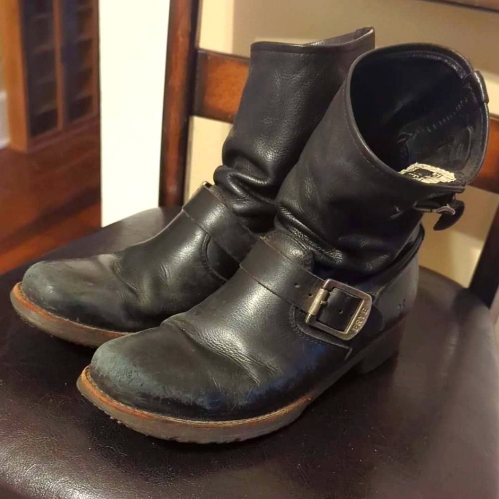 Frye Moto Boots Men's 7 Women's 8